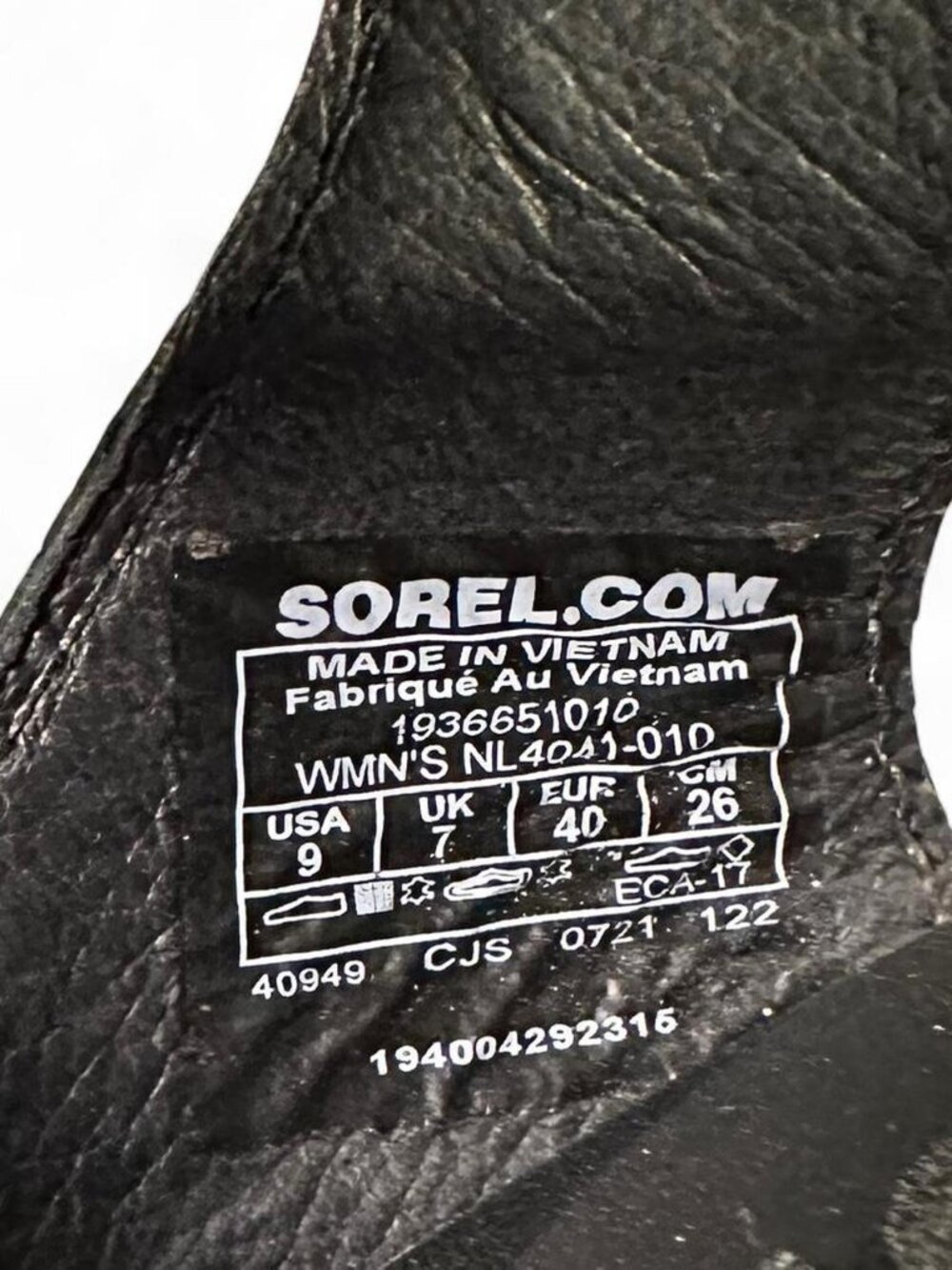 Sorel Ella II Sandal in Black Leather - Picture 7 of 8